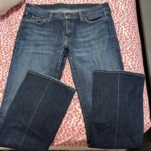 7 For All Mankind Women's Blue Boot Cut Jeans